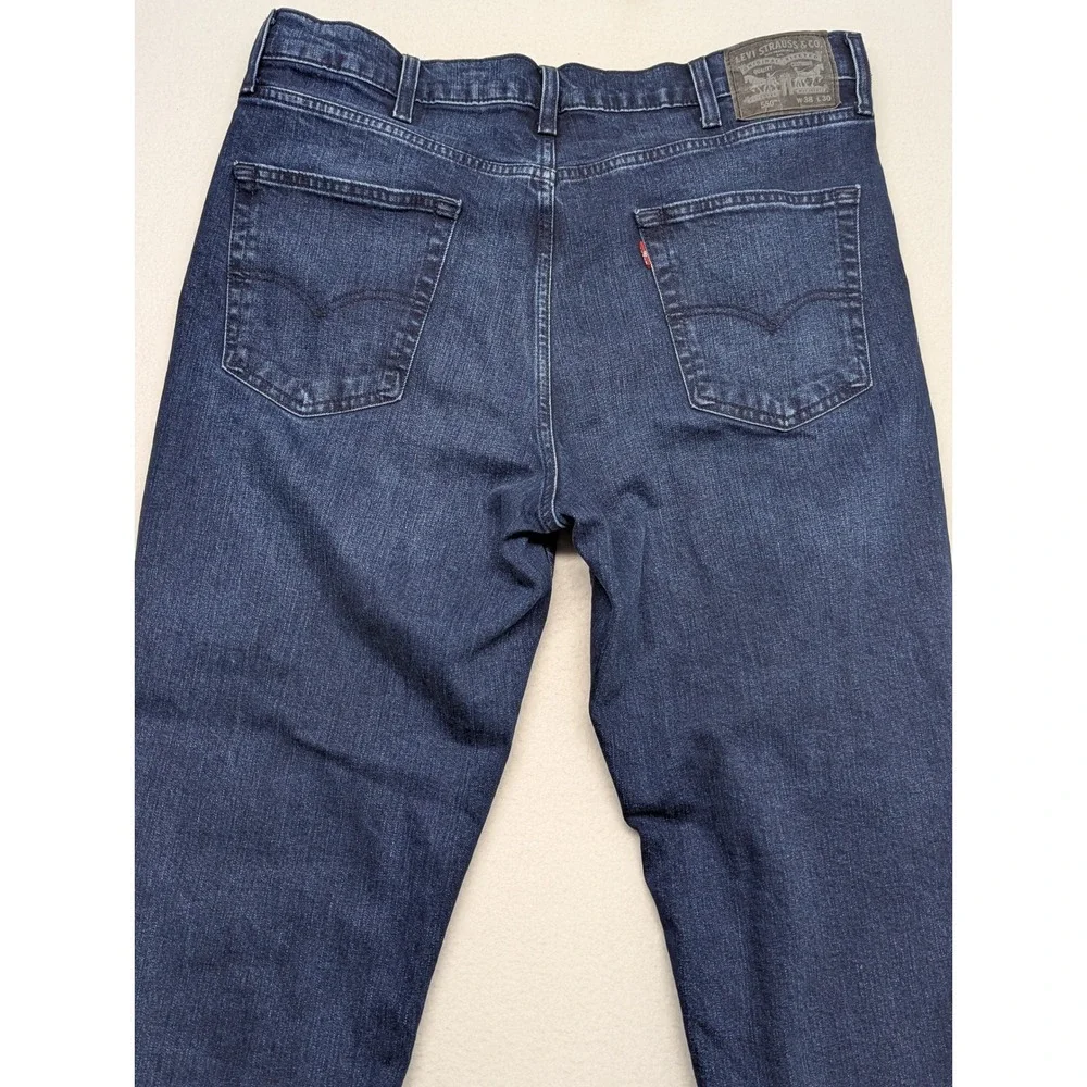 Levis 550 Relaxed Fit Jeans Mens 38x30 Dark Wash Indigo WaterLess